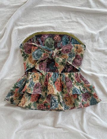 Top SHEIN, floral print