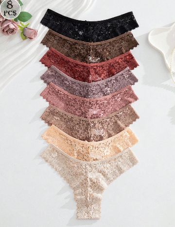 Set chiloti 8 perechi SHEIN, mix culori
