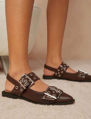 Pantofi SHEIN, maro