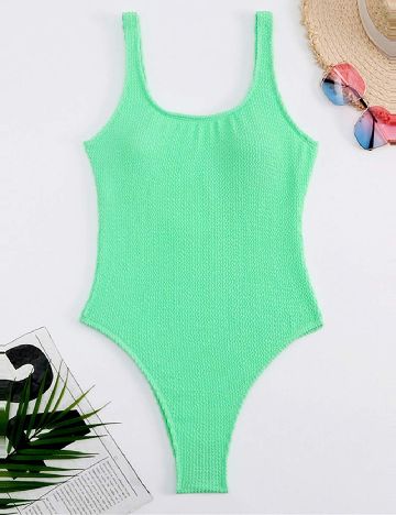 Costum de baie SHEIN, verde