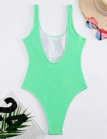 Costum de baie SHEIN, verde