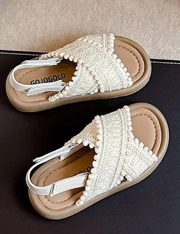 Sandale Shein Kids, crem