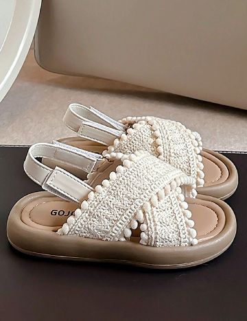 Sandale Shein Kids, crem