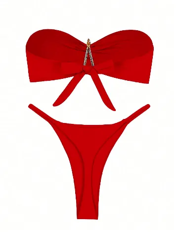 Costum de baie SHEIN, rosu