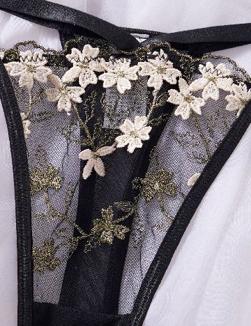 Set lenjerie SHEIN, negru/crem