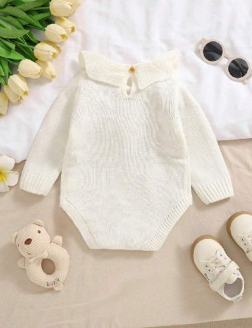 Salopeta Shein Kids, crem