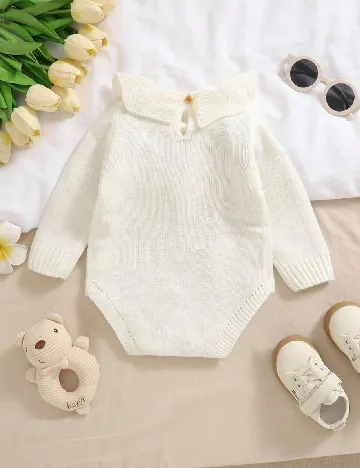Salopeta Shein Kids, crem