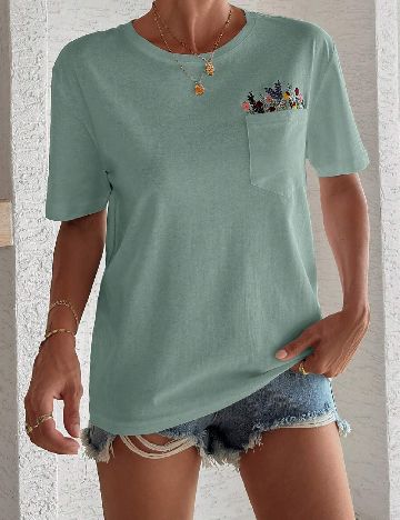 Tricou SHEIN, verde