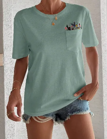 Tricou SHEIN, verde