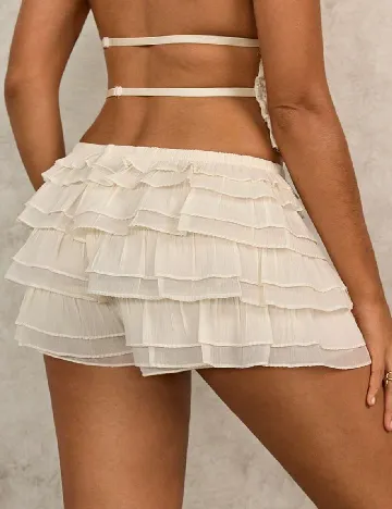 Pantaloni scurti SHEIN, ecru