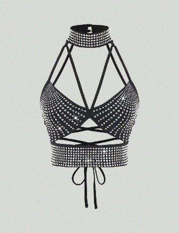 Top SHEIN, negru