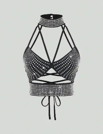 Top SHEIN, negru