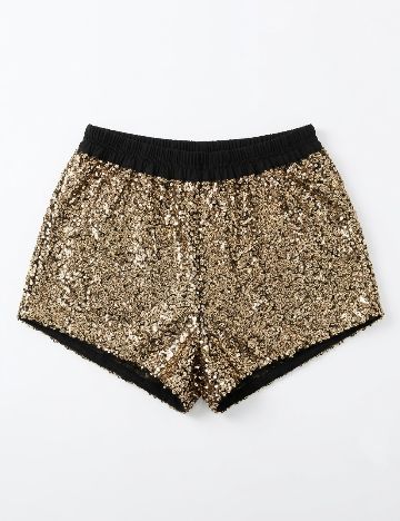 Pantaloni scurti Zara, auriu