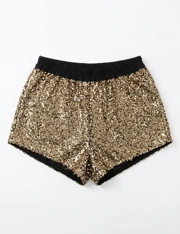 Pantaloni scurti Zara, auriu