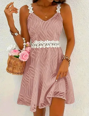 Rochie scurta SHEIN, roz
