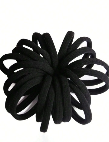 Set elastice de par, 50 bucati SHEIN, negru