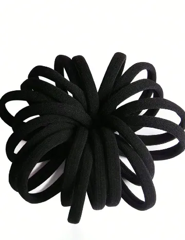 Set elastice de par, 50 bucati SHEIN, negru