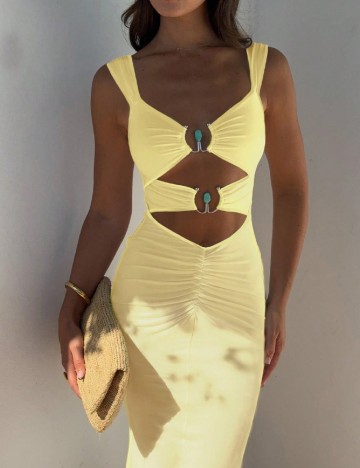 Rochie medie SHEIN, galben