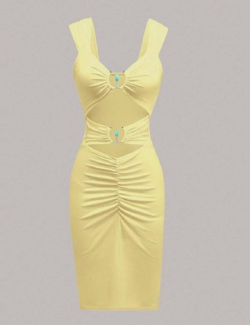 Rochie medie SHEIN, galben