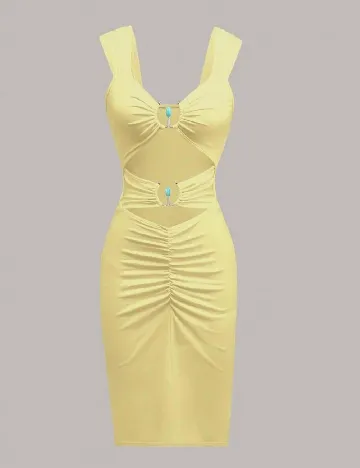 Rochie medie SHEIN, galben