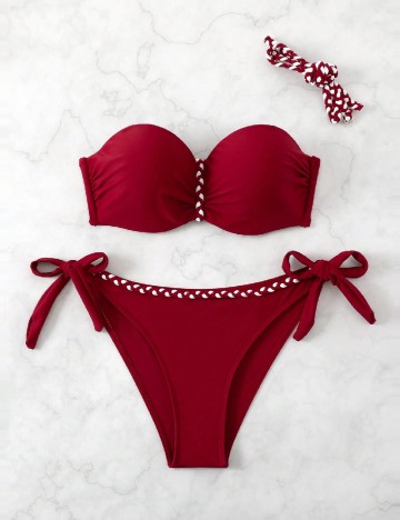 Costum de baie SHEIN, rosu