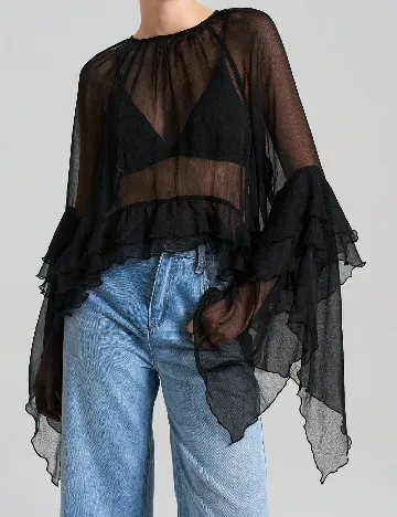 Bluza Ontre, negru