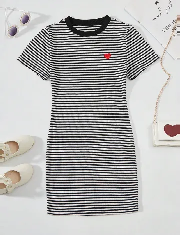 Rochie Shein Kids, alb/negru