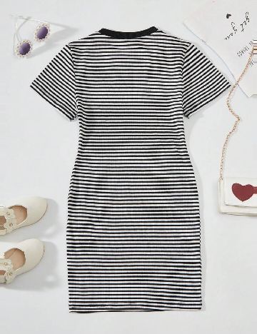 Rochie Shein Kids, alb/negru