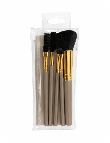 Set pensule de machiaj 5 bucati Eleganza, maro