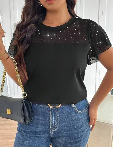 Tricou SHEIN CURVE, negru