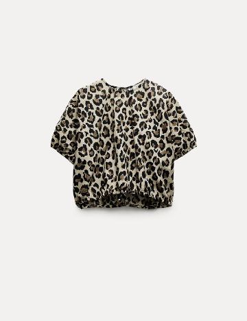 Top Zara, animal print