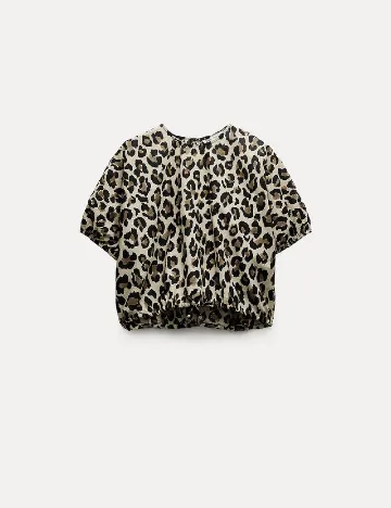 Top Zara, animal print