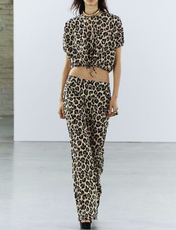 Top Zara, animal print