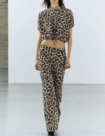 Top Zara, animal print