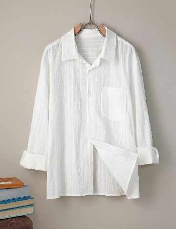 Camasa Oversize SHEIN, alb