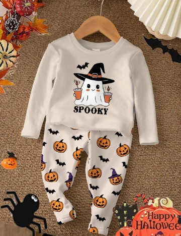 Pijama Shein Kids, crem