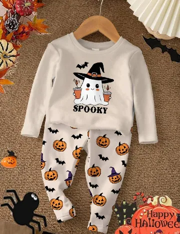 Pijama Shein Kids, crem