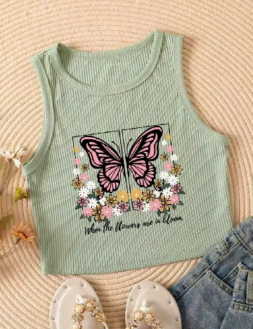 Top SHEIN, verde