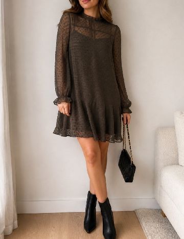 Rochie scurta Zara, kaki