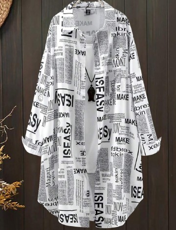 Rochie medie SHEIN CURVE, alb