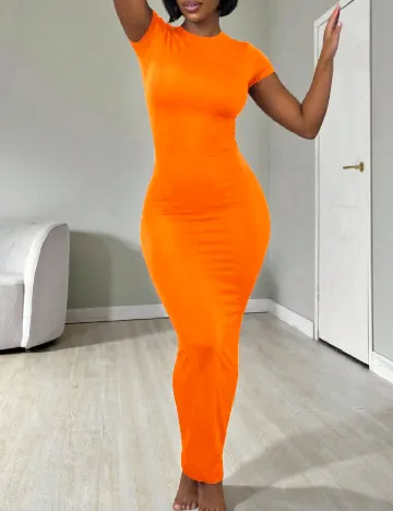 Rochie lunga SHEIN, portocaliu