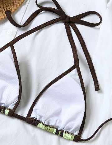 Costum de baie SHEIN, verde
