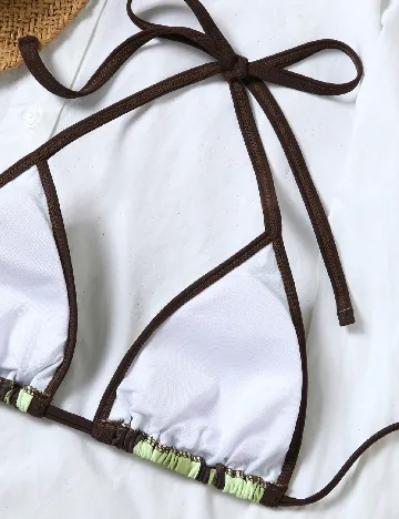 Costum de baie SHEIN, verde