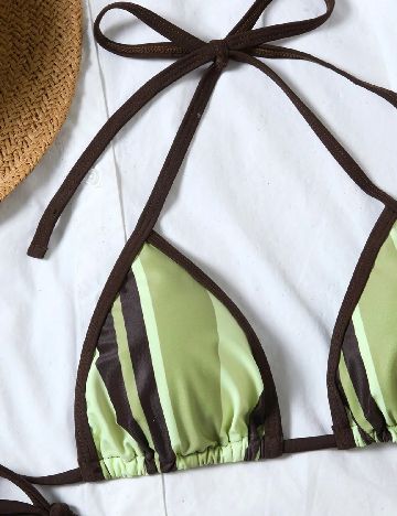 Costum de baie SHEIN, verde