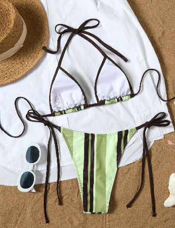 Costum de baie SHEIN, verde