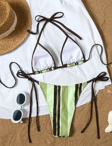 Costum de baie SHEIN, verde