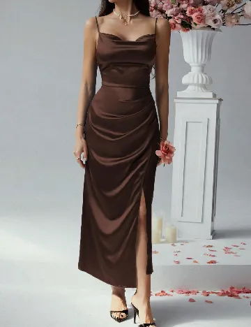 Rochie medie SHEIN, maro