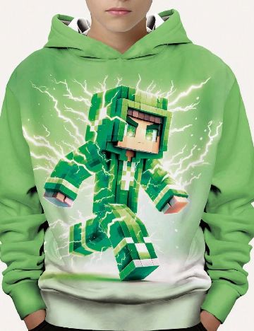 Hanorac Shein Kids, verde