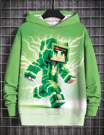 Hanorac Shein Kids, verde