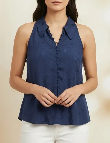 Top Zara, albastru